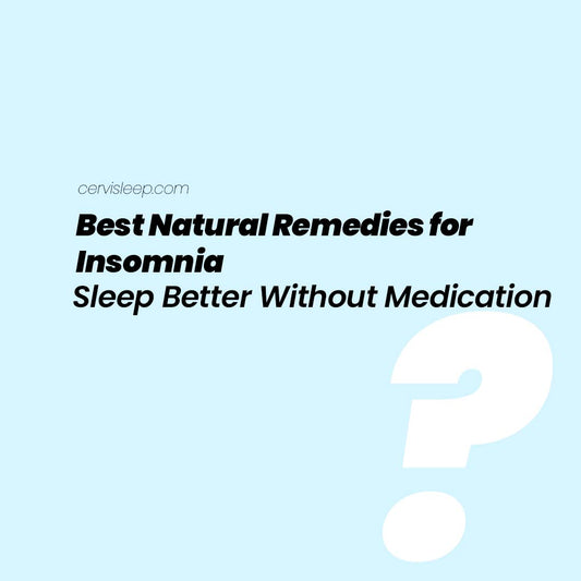Sleeping comfortably in bed after using natural remedies for insomnia.